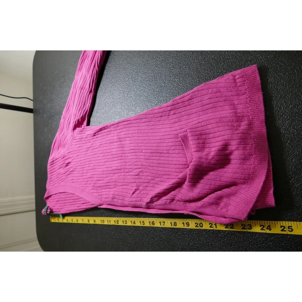 Lauren Ralph Lauren Preppy Silk Cashmere Cardigan Size S Pink Academia Old Money
